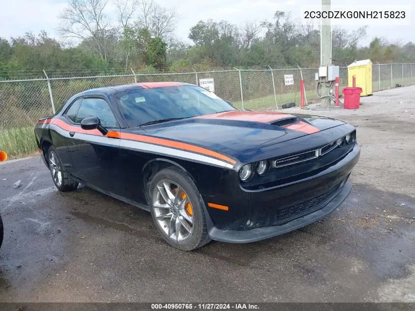 2022 Dodge Challenger Gt Awd VIN: 2C3CDZKG0NH215823 Lot: 40950765