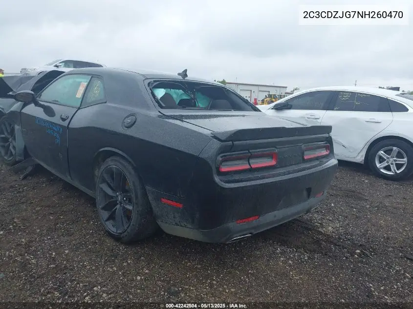 2022 Dodge Challenger Gt VIN: 2C3CDZJG7NH260470 Lot: 42242504
