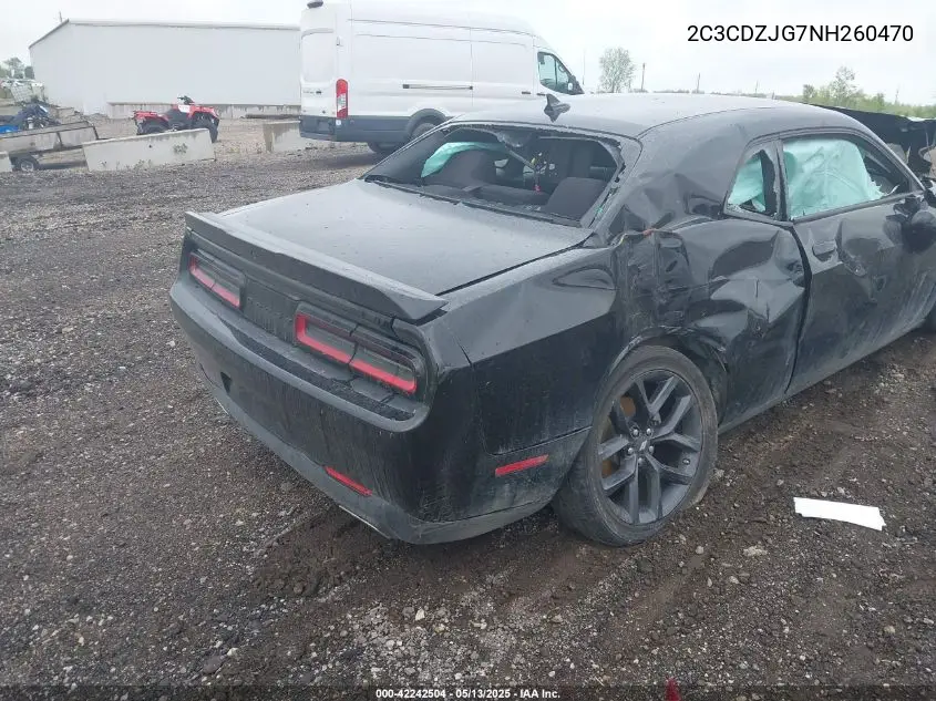 2022 Dodge Challenger Gt VIN: 2C3CDZJG7NH260470 Lot: 42242504