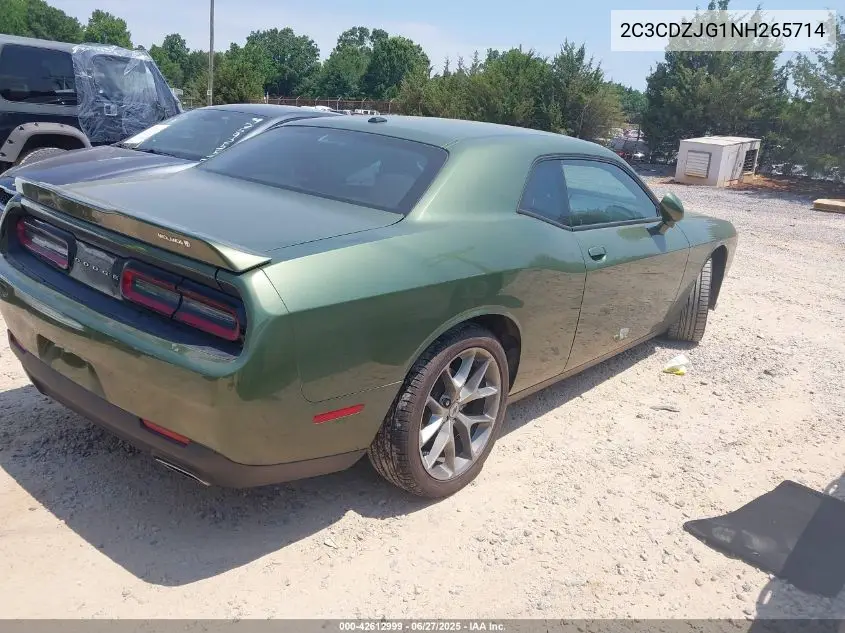 2022 Dodge Challenger Gt VIN: 2C3CDZJG1NH265714 Lot: 42612999