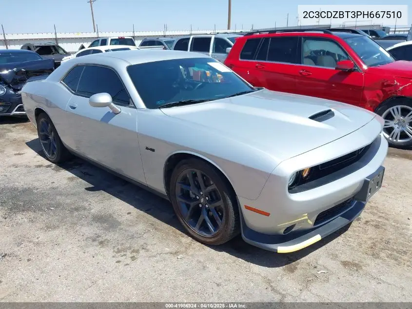 2023 Dodge Challenger R/T VIN: 2C3CDZBT3PH667510 Lot: 41986924