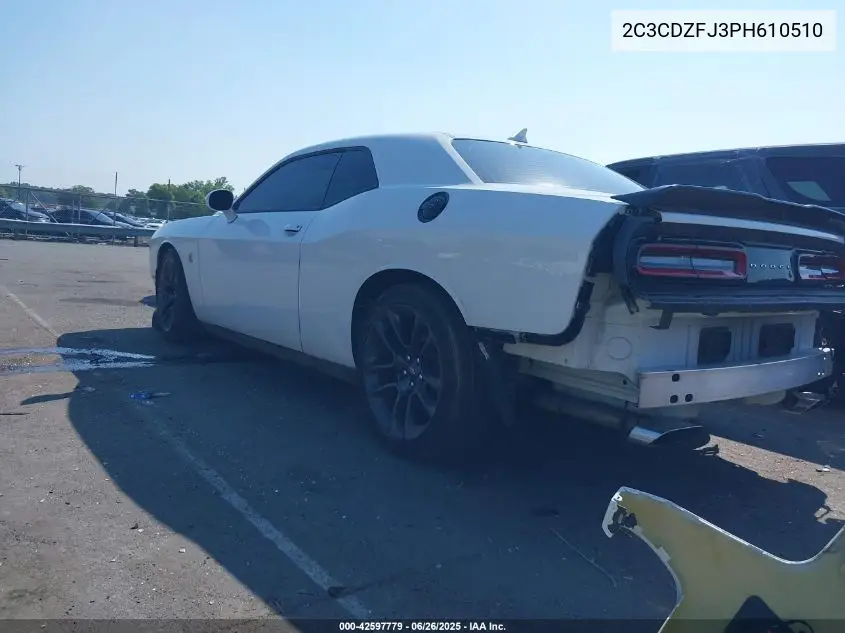 2023 Dodge Challenger R/T Scat Pack VIN: 2C3CDZFJ3PH610510 Lot: 42597779