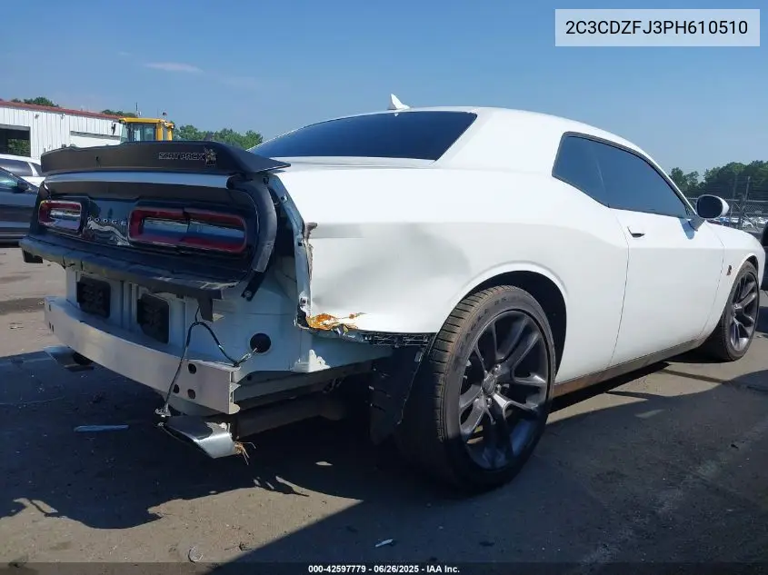 2023 Dodge Challenger R/T Scat Pack VIN: 2C3CDZFJ3PH610510 Lot: 42597779