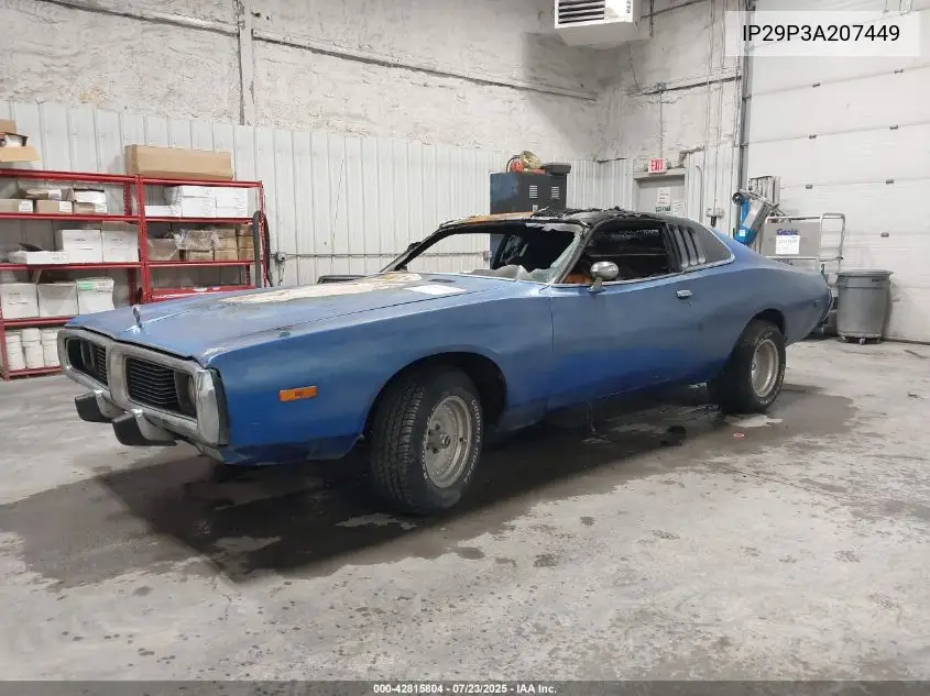 1973 Dodge Charger VIN: IP29P3A207449 Lot: 42815804