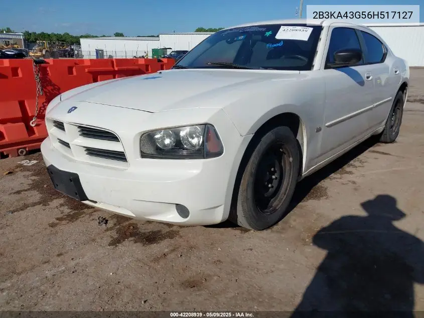 2006 Dodge Charger VIN: 2B3KA43G56H517127 Lot: 42208939