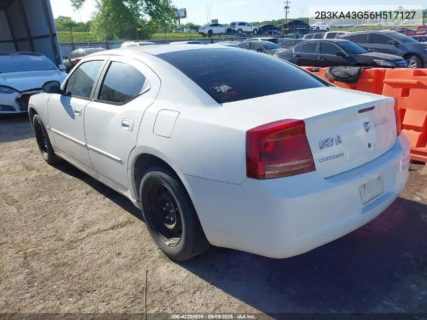 2006 Dodge Charger VIN: 2B3KA43G56H517127 Lot: 42208939