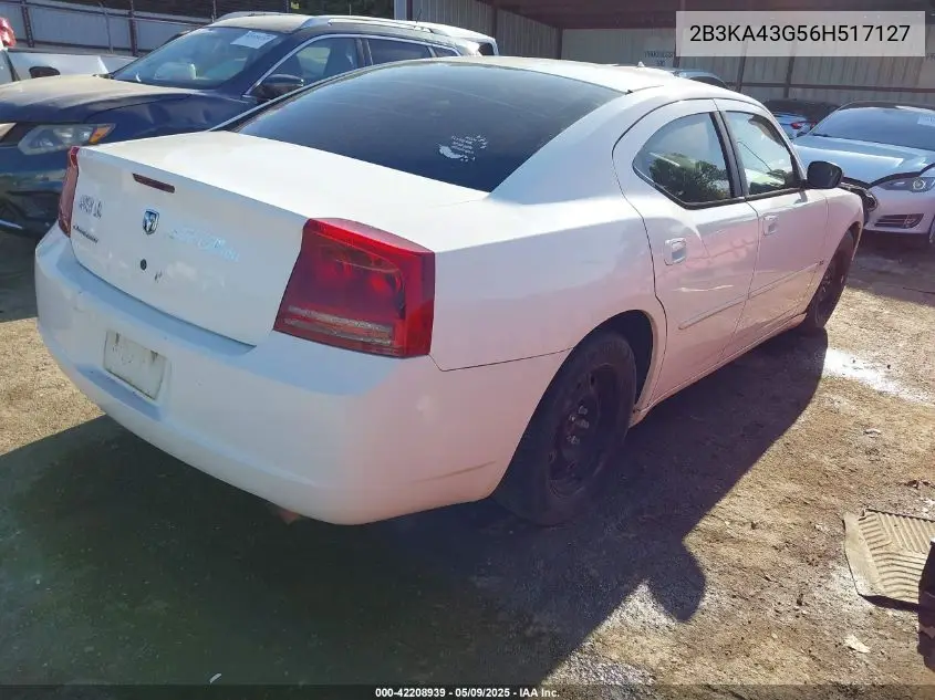 2006 Dodge Charger VIN: 2B3KA43G56H517127 Lot: 42208939