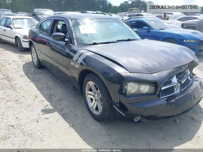2006 Dodge Charger Rt VIN: 2B3KA53H16H507595 Lot: 42231335
