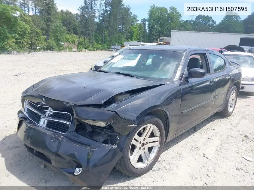 2006 Dodge Charger Rt VIN: 2B3KA53H16H507595 Lot: 42231335