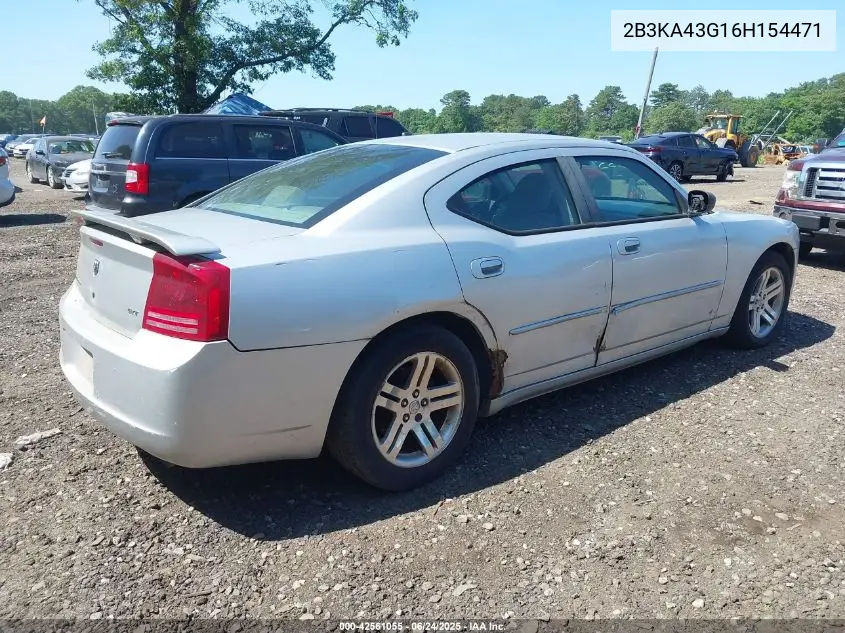 2006 Dodge Charger VIN: 2B3KA43G16H154471 Lot: 42561055