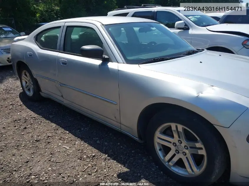 2006 Dodge Charger VIN: 2B3KA43G16H154471 Lot: 42561055