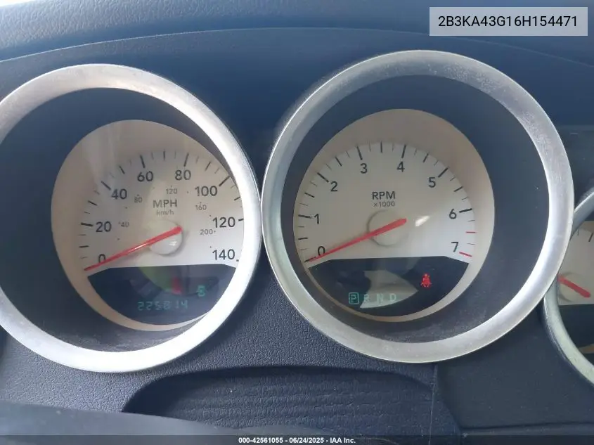 2006 Dodge Charger VIN: 2B3KA43G16H154471 Lot: 42561055