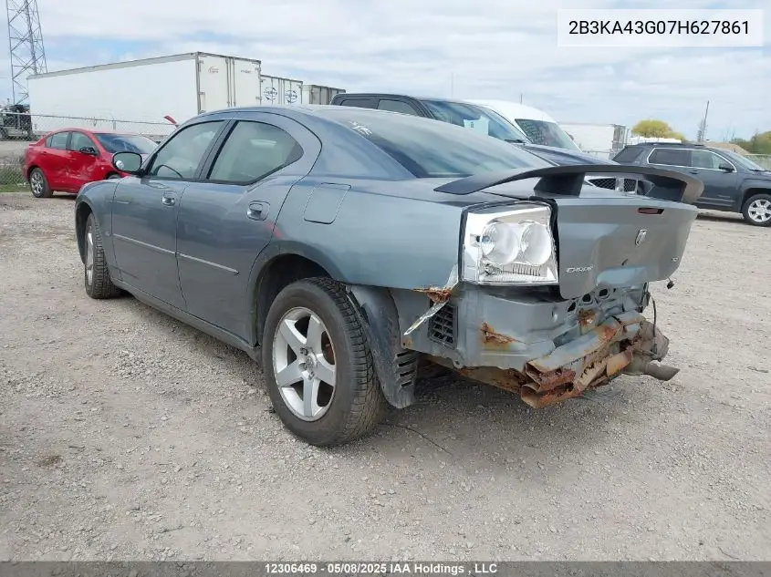 2007 Dodge Charger Se/Sxt VIN: 2B3KA43G07H627861 Lot: 12306469