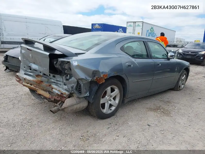 2007 Dodge Charger Se/Sxt VIN: 2B3KA43G07H627861 Lot: 12306469