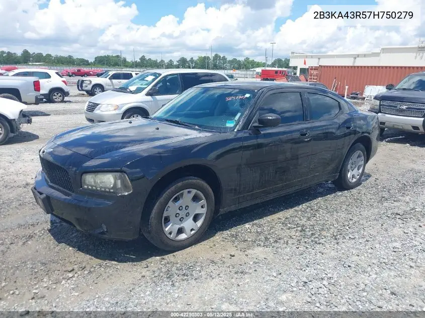 2007 Dodge Charger VIN: 2B3KA43R57H750279 Lot: 42250303