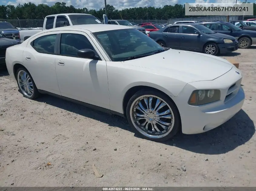 2007 Dodge Charger VIN: 2B3KA43R67H786241 Lot: 42574223