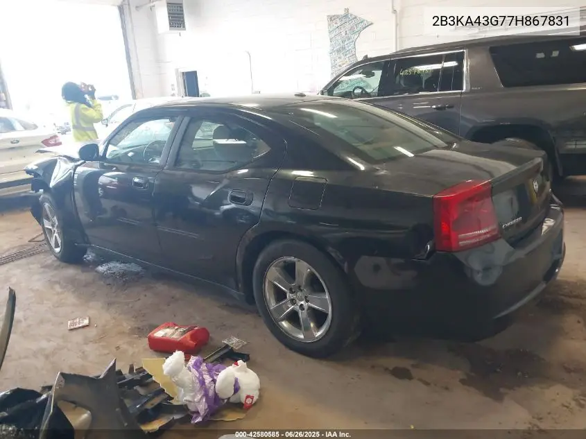 2007 Dodge Charger VIN: 2B3KA43G77H867831 Lot: 42580585
