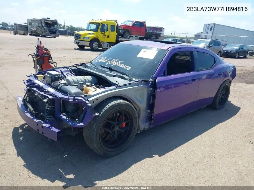 2007 Dodge Charger Srt8 VIN: 2B3LA73W77H894816 Lot: 42619479