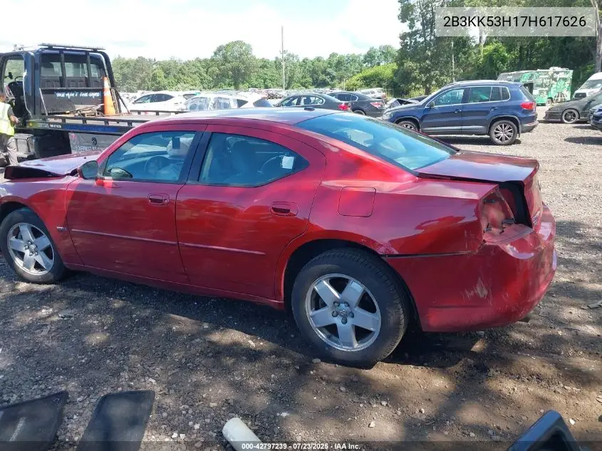 2007 Dodge Charger Rt VIN: 2B3KK53H17H617626 Lot: 42797239