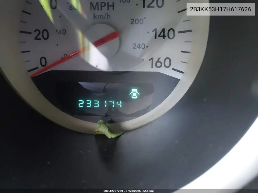 2007 Dodge Charger Rt VIN: 2B3KK53H17H617626 Lot: 42797239