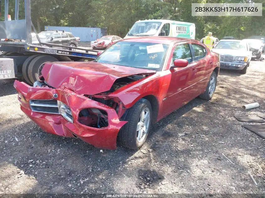 2007 Dodge Charger Rt VIN: 2B3KK53H17H617626 Lot: 42797239