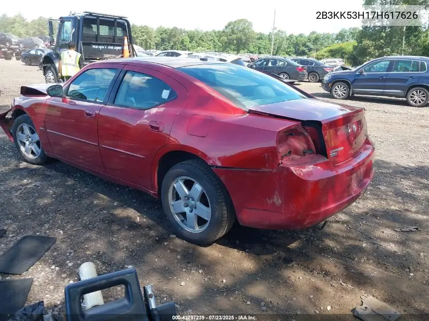 2007 Dodge Charger Rt VIN: 2B3KK53H17H617626 Lot: 42797239