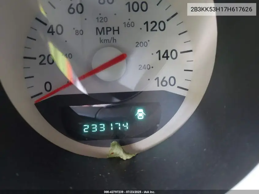 2007 Dodge Charger Rt VIN: 2B3KK53H17H617626 Lot: 42797239