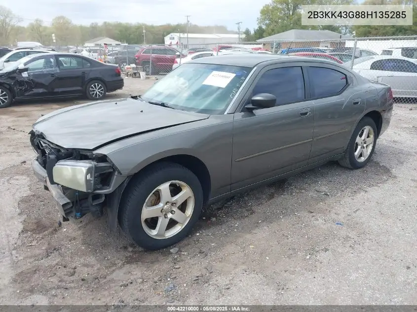 2008 Dodge Charger VIN: 2B3KK43G88H135285 Lot: 42210000
