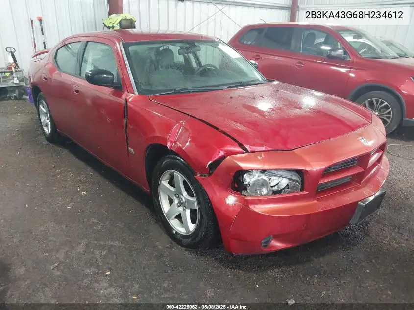 2008 Dodge Charger VIN: 2B3KA43G68H234612 Lot: 42225062