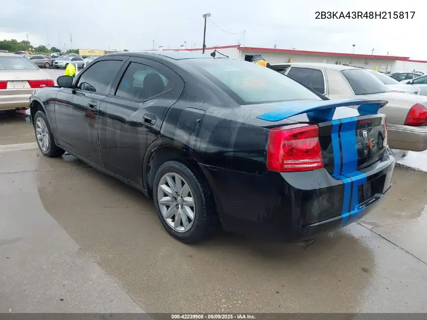2008 Dodge Charger VIN: 2B3KA43R48H215817 Lot: 42239908