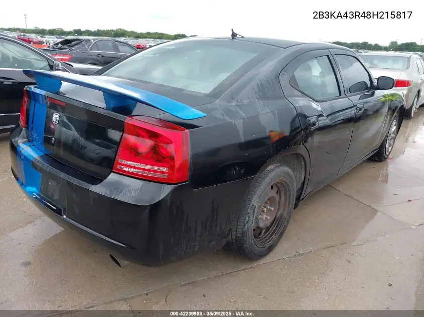 2008 Dodge Charger VIN: 2B3KA43R48H215817 Lot: 42239908