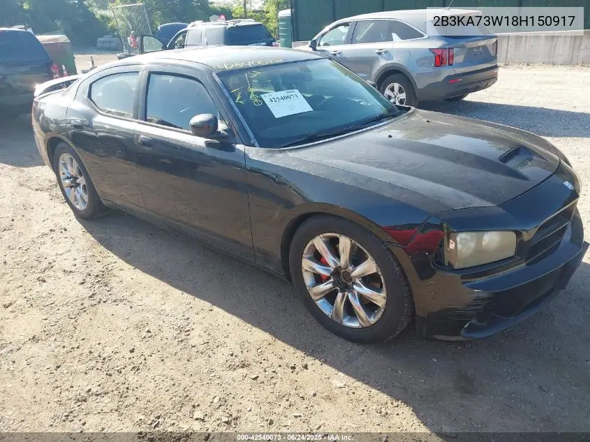 2008 Dodge Charger Srt8 VIN: 2B3KA73W18H150917 Lot: 42540073