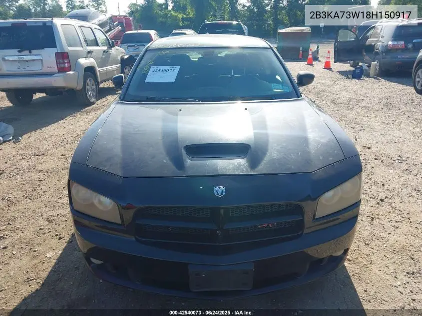 2008 Dodge Charger Srt8 VIN: 2B3KA73W18H150917 Lot: 42540073