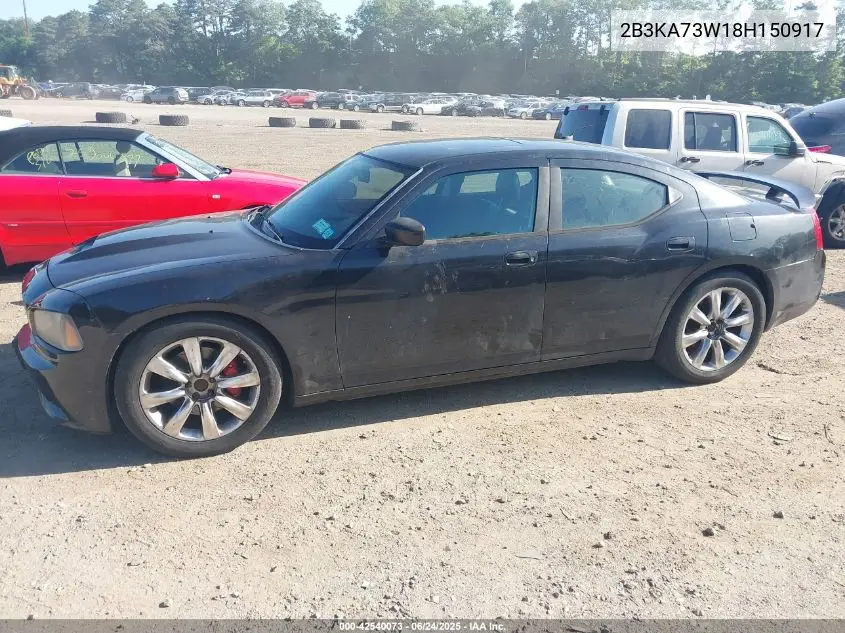2008 Dodge Charger Srt8 VIN: 2B3KA73W18H150917 Lot: 42540073