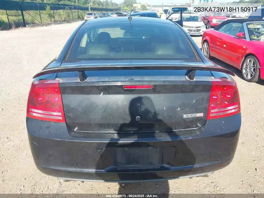 2008 Dodge Charger Srt8 VIN: 2B3KA73W18H150917 Lot: 42540073