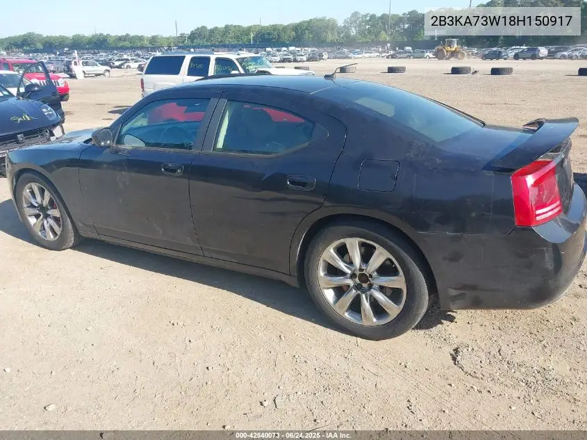2008 Dodge Charger Srt8 VIN: 2B3KA73W18H150917 Lot: 42540073