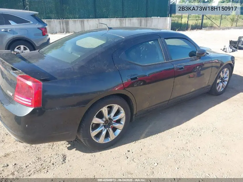 2008 Dodge Charger Srt8 VIN: 2B3KA73W18H150917 Lot: 42540073