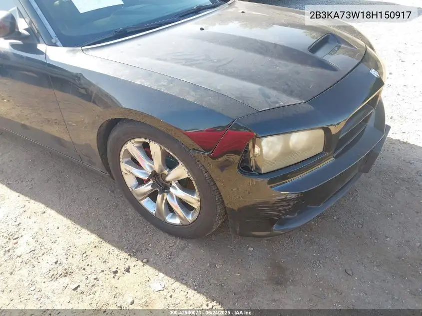 2008 Dodge Charger Srt8 VIN: 2B3KA73W18H150917 Lot: 42540073
