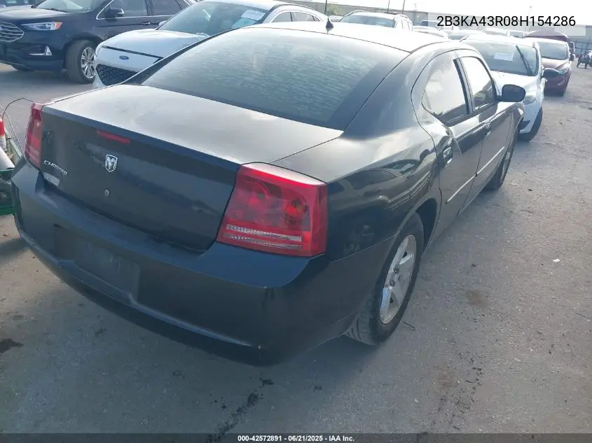 2008 Dodge Charger VIN: 2B3KA43R08H154286 Lot: 42572891