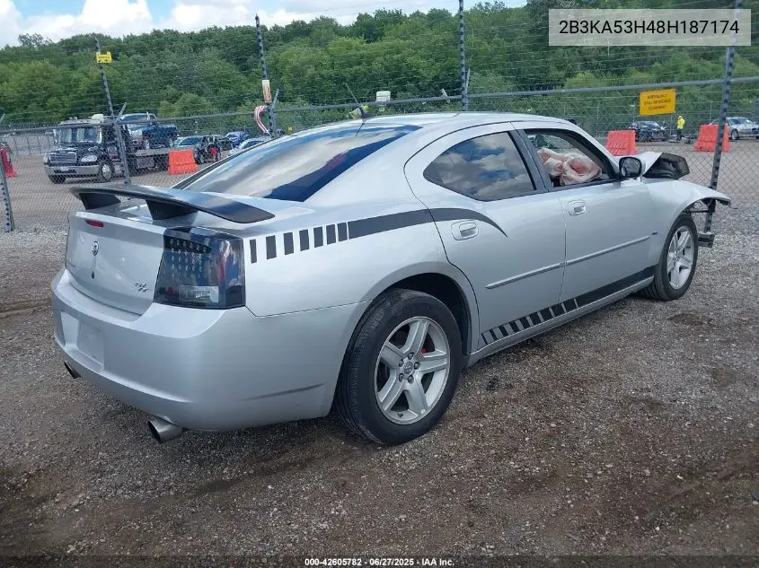 2008 Dodge Charger R/T VIN: 2B3KA53H48H187174 Lot: 42605782