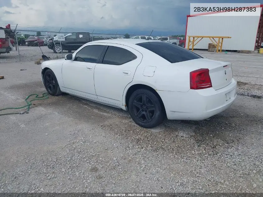 2008 Dodge Charger R/T VIN: 2B3KA53H98H287383 Lot: 42610709