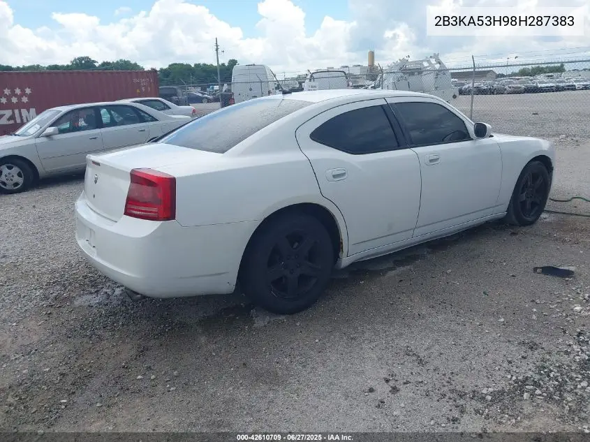 2008 Dodge Charger R/T VIN: 2B3KA53H98H287383 Lot: 42610709