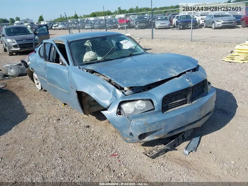 2008 Dodge Charger VIN: 2B3KA43H28H252601 Lot: 42640805