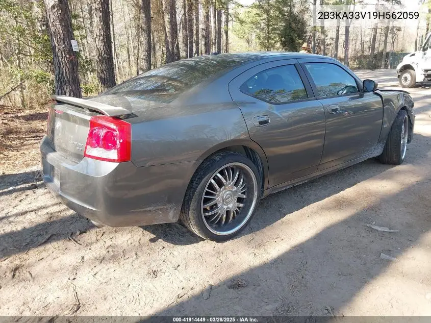 2009 Dodge Charger Sxt VIN: 2B3KA33V19H562059 Lot: 41914449