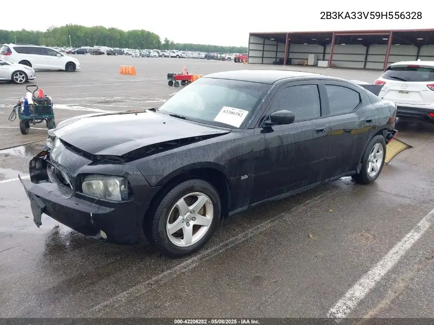 2009 Dodge Charger Sxt VIN: 2B3KA33V59H556328 Lot: 42206282