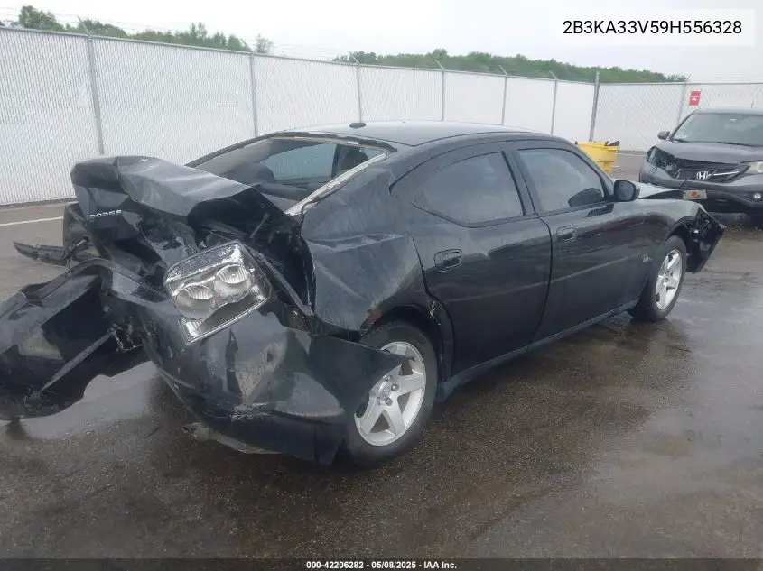 2009 Dodge Charger Sxt VIN: 2B3KA33V59H556328 Lot: 42206282