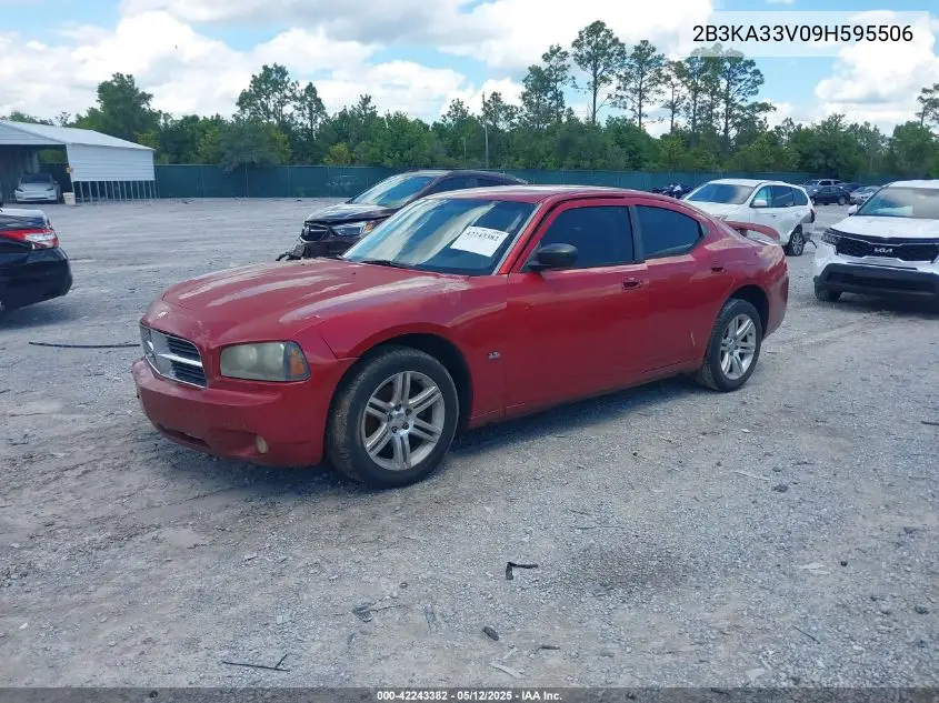 2009 Dodge Charger Sxt VIN: 2B3KA33V09H595506 Lot: 42243382