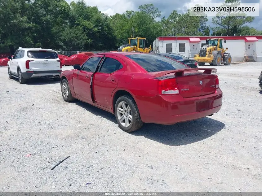 2009 Dodge Charger Sxt VIN: 2B3KA33V09H595506 Lot: 42243382