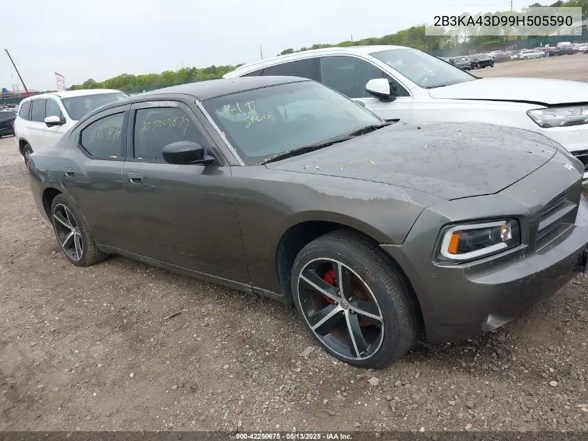 2009 Dodge Charger Se VIN: 2B3KA43D99H505590 Lot: 42250675