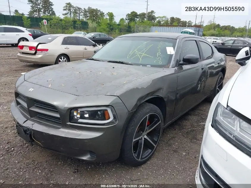 2009 Dodge Charger Se VIN: 2B3KA43D99H505590 Lot: 42250675
